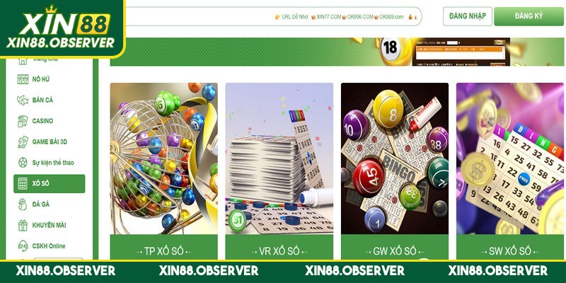 Xổ số Xin88 là nơi lý tưởng cho những ai yêu thích thử vận may